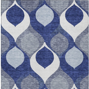 Homeroots 3' Beige Taupe And Ivory Ogee Washable Area Rug - Perfect For Indoor And Outdoor Spaces! 9' X 12' Polyester 584792