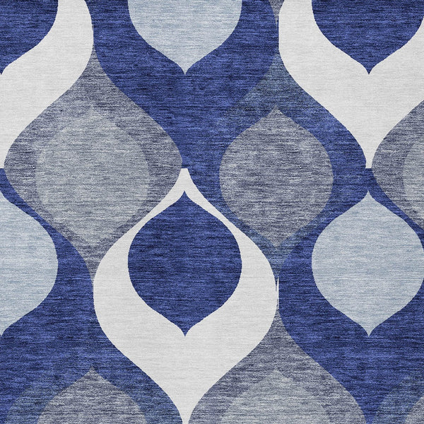 Homeroots 3' Beige Taupe And Ivory Ogee Washable Area Rug - Perfect For Indoor And Outdoor Spaces! 9' X 12' Polyester 584792