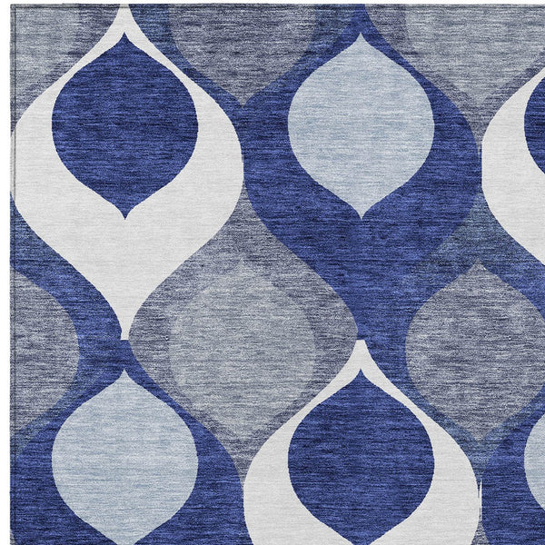 Homeroots 3' Beige Taupe And Ivory Ogee Washable Area Rug - Perfect For Indoor And Outdoor Spaces! 10' X 14' Polyester 584793