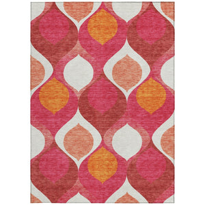 Homeroots 3' Beige Taupe And Ivory Ogee Washable Area Rug - Perfect For Indoor And Outdoor Spaces! 10' X 14' Polyester 584799