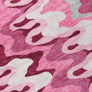 Homeroots 3' Artichoke Green And Ivory Abstract Washable Area Rug For Indoor And Outdoor Spaces, Durable Design 9' X 12' Polyester 584840