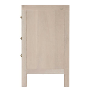 Butler Specialty Company Nora Nightstand - Stylish 3 Drawer Wood Design For Contemporary Bedrooms Taupe Acacia Wood,Acacia Veneer,Mdf,Pine Wood 5848450-butler