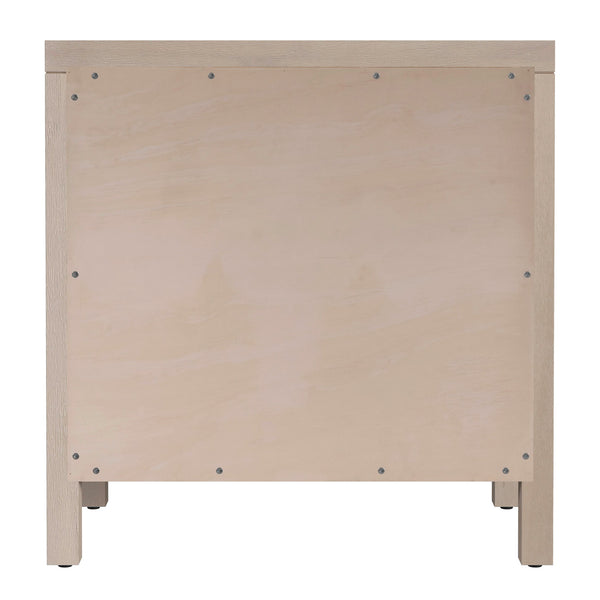 Butler Specialty Company Nora Nightstand - Stylish 3 Drawer Wood Design For Contemporary Bedrooms Taupe Acacia Wood,Acacia Veneer,Mdf,Pine Wood 5848450-butler