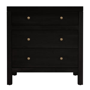 Butler Specialty Company Nora Nightstand - Stylish 3 Drawer Wood Design For Contemporary Bedrooms Coffee Acacia Wood,Acacia Veneer,Mdf,Pine Wood 5848451-butler