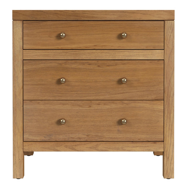 Butler Specialty Company Nora 3 Drawer Nightstand - Modern Wood Design For Stylish Bedroom Storage Natural Rubberwood,Oak Veneers,Mdf,Oak Solids,Pine Pine Solids 5848452-butler