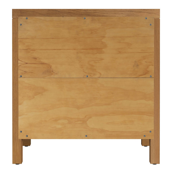 Butler Specialty Company Nora 3 Drawer Nightstand - Modern Wood Design For Stylish Bedroom Storage Natural Rubberwood,Oak Veneers,Mdf,Oak Solids,Pine Pine Solids 5848452-butler