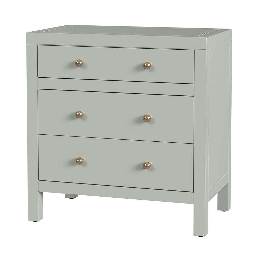 Butler Specialty Company Nora Nightstand With 3 Spacious Drawers - Stylish Storage For Bedroom Elegance Sage Green Acacia Wood,Acacia Veneer,Mdf,Pine Wood 5848480-butler