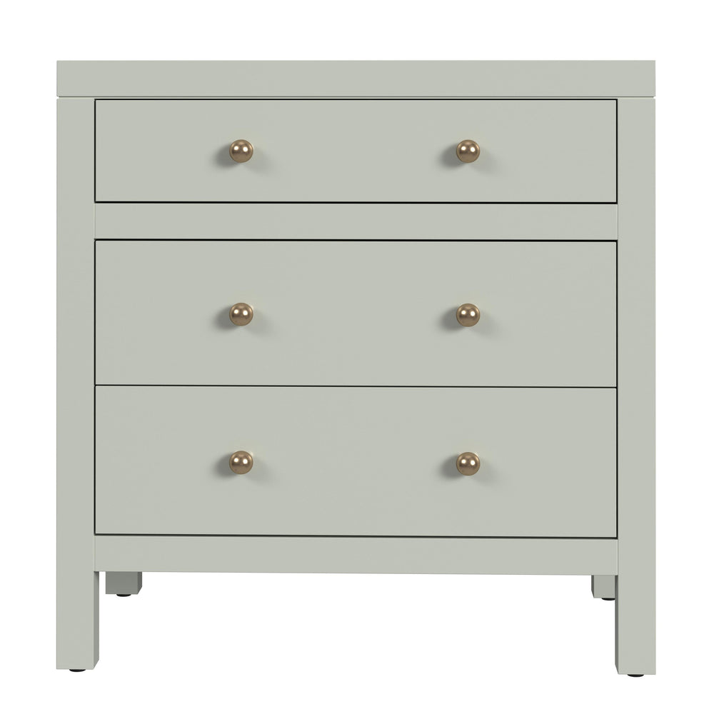 Butler Specialty Company Nora Nightstand With 3 Spacious Drawers - Stylish Storage For Bedroom Elegance Sage Green Acacia Wood,Acacia Veneer,Mdf,Pine Wood 5848480-butler