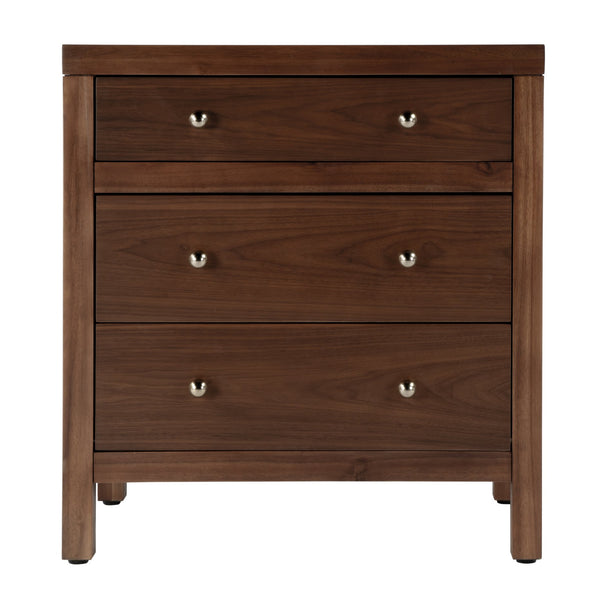 Butler Specialty Nora 3 Drawer Nightstand - Contemporary Wood Design With Spacious Storage For Bedroom Essentials Walnut Acacia Wood,Acacia Veneer,Mdf,Pine Wood 5848489-butler
