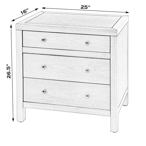 Butler Specialty Nora 3 Drawer Nightstand - Contemporary Wood Design With Spacious Storage For Bedroom Essentials Walnut Acacia Wood,Acacia Veneer,Mdf,Pine Wood 5848489-butler