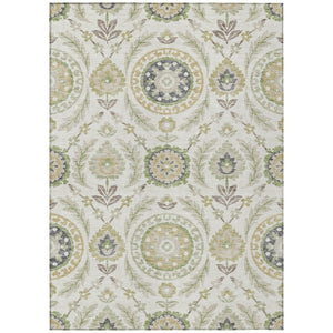 HomeRoots 9' Elegant Floral Washable Area Rug - Durable Indoor Outdoor Design for Timeless Style & Comfort 9' X 12' 584912