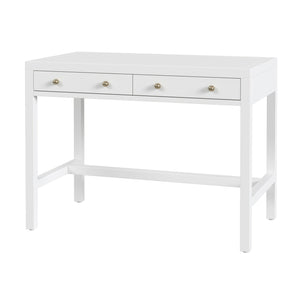 Butler Specialty Company Nora Rectangular Wood Writing Desk With 2 Drawers For Home Office Elegance Smooth White Acacia Wood,Acacia Veneer,Mdf 5849304-butler