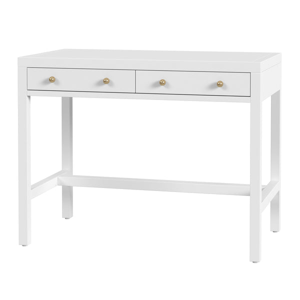 Butler Specialty Company Nora 40" Wood Writing Desk With Elegant Drawers For Modern Home Offices White Acacia Wood,Acacia Veneer,Mdf 5849477-butler