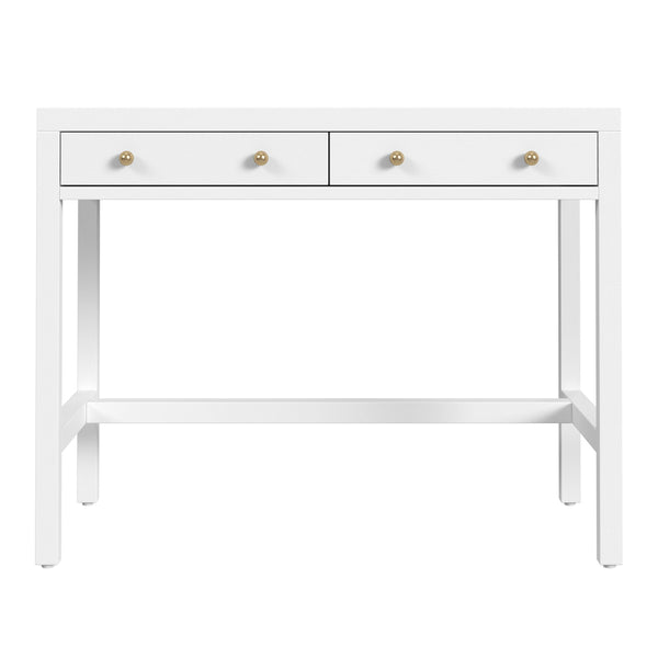 Butler Specialty Company Nora 40" Wood Writing Desk With Elegant Drawers For Modern Home Offices White Acacia Wood,Acacia Veneer,Mdf 5849477-butler