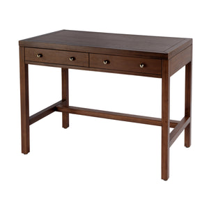 Butler Specialty Nora Elegant Rectangular Wood Writing Desk With Two Drawers For A Stylish Home Office Workspace Walnut Acacia Wood,Acacia Veneer,Mdf 5849489-butler