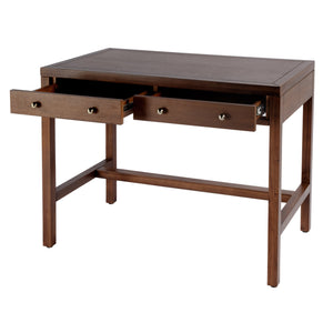 Butler Specialty Nora Elegant Rectangular Wood Writing Desk With Two Drawers For A Stylish Home Office Workspace Walnut Acacia Wood,Acacia Veneer,Mdf 5849489-butler