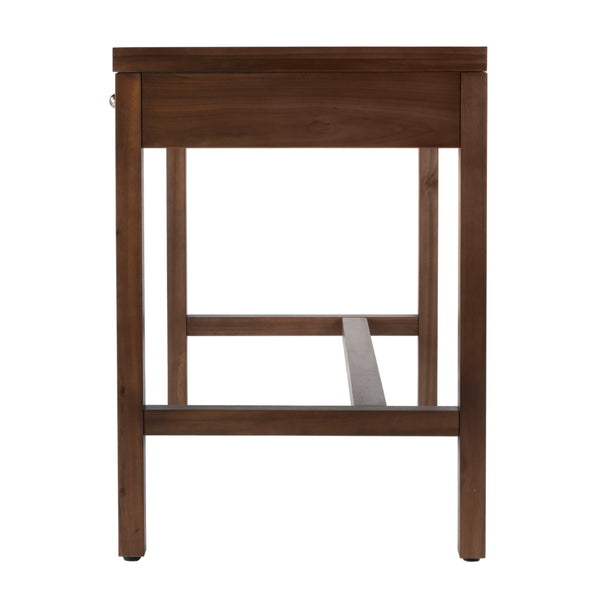 Butler Specialty Nora Elegant Rectangular Wood Writing Desk With Two Drawers For A Stylish Home Office Workspace Walnut Acacia Wood,Acacia Veneer,Mdf 5849489-butler