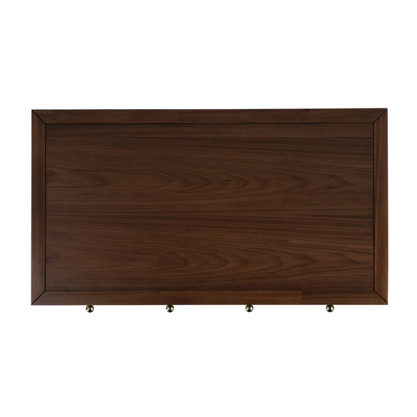 Butler Specialty Nora Elegant Rectangular Wood Writing Desk With Two Drawers For A Stylish Home Office Workspace Walnut Acacia Wood,Acacia Veneer,Mdf 5849489-butler