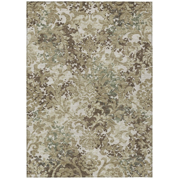HomeRoots 9' Elegant Floral Washable Area Rug for Indoor & Outdoor Spaces – Durable, Stylish, Easy-Clean Design 9' X 12' 584966