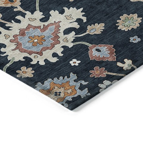 Homeroots 3' Artichoke Green Floral Washable Area Rug – Perfect For Indoor Or Outdoor Spaces, Durable & Stylish 10' X 14' Polyester 584979