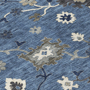 Homeroots 3' Artichoke Green Floral Washable Area Rug – Perfect For Indoor Or Outdoor Spaces, Durable & Stylish 3' X 5' Polyester 584980