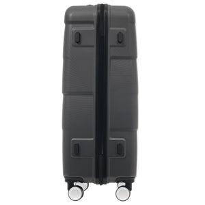 English Elm Hardshell 3 Piece Luggage Set Abs Spinner Suitcase with Tsa Lock Telescoping Handle Charcoal N732P308497E