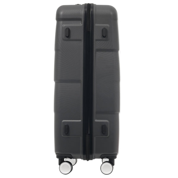 English Elm Hardshell 3 Piece Luggage Set Abs Spinner Suitcase with Tsa Lock Telescoping Handle Charcoal N732P308497E
