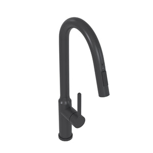 English Elm Bothwa Pull Down Kitchen Faucet with Stainless Steel Spout and Ceramic Cartridge Control Matt Black B2724P262920