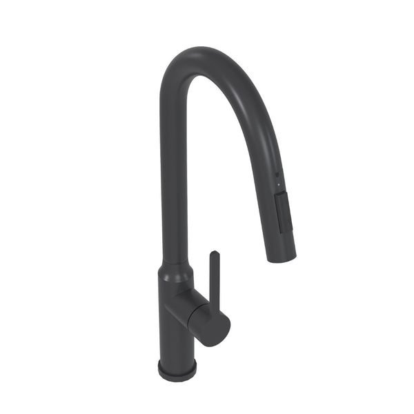 English Elm Bothwa Pull Down Kitchen Faucet with Stainless Steel Spout and Ceramic Cartridge Control Matt Black B2724P262920