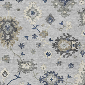 Homeroots 3' Artichoke Green Floral Washable Area Rug – Perfect For Indoor Or Outdoor Spaces, Durable & Stylish 3' X 5' Polyester 585022