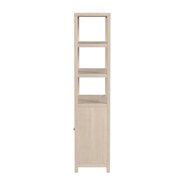 Butler Specialty Company Nora 32" W Wood Etagere Bookcase - Stylish 3-tier Storage With Cabinet Taupe Made From Acacia Wood,Acacia Veneer,Engineered Wood 5850450-butler