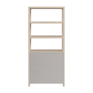 Butler Specialty Company Nora 32" W Wood Etagere Bookcase - Stylish 3-tier Storage With Cabinet Taupe Made From Acacia Wood,Acacia Veneer,Engineered Wood 5850450-butler