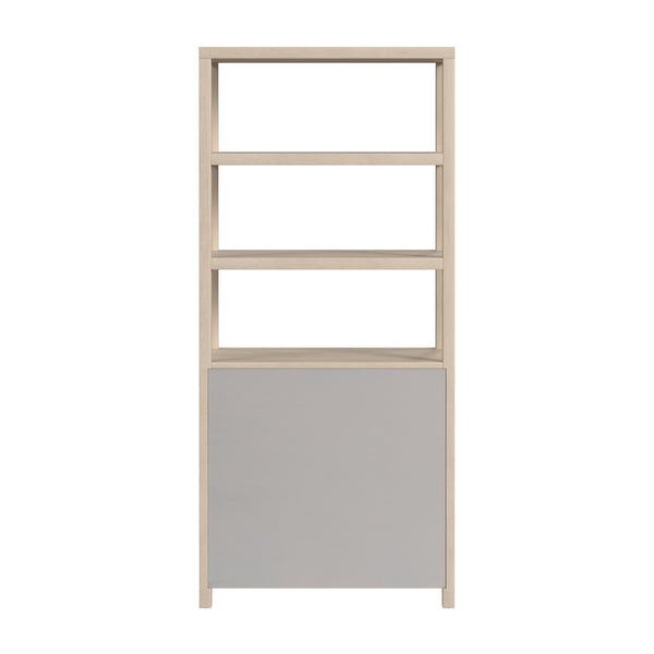 Butler Specialty Company Nora 32" W Wood Etagere Bookcase - Stylish 3-tier Storage With Cabinet Taupe Made From Acacia Wood,Acacia Veneer,Engineered Wood 5850450-butler