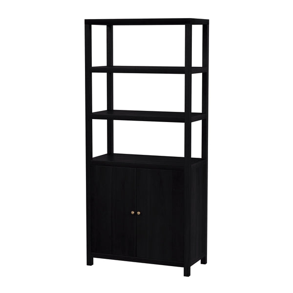 Butler Specialty Company Nora 32" W Wood Etagere Bookcase - Stylish 3-tier Storage With Cabinet Coffee Made From Acacia Wood,Acacia Veneer,Engineered Wood 5850451-butler