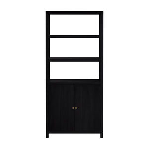 Butler Specialty Company Nora 32" W Wood Etagere Bookcase - Stylish 3-tier Storage With Cabinet Coffee Made From Acacia Wood,Acacia Veneer,Engineered Wood 5850451-butler