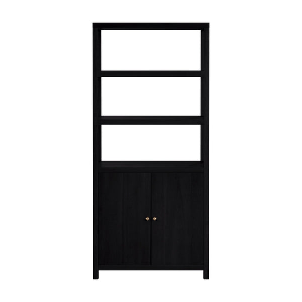 Butler Specialty Company Nora 32" W Wood Etagere Bookcase - Stylish 3-tier Storage With Cabinet Coffee Made From Acacia Wood,Acacia Veneer,Engineered Wood 5850451-butler