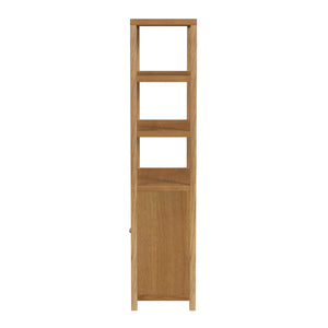 Butler Specialty Company Nora 32" W Wood Etagere Bookcase - Stylish 3-tier Storage With Cabinet Natural Made From Rubberwood,Oak Veneer,Engineered Wood 5850452-butler