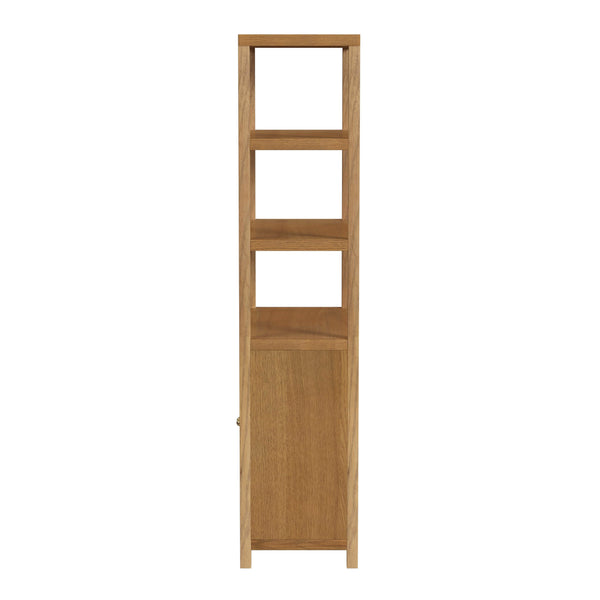 Butler Specialty Company Nora 32" W Wood Etagere Bookcase - Stylish 3-tier Storage With Cabinet Natural Made From Rubberwood,Oak Veneer,Engineered Wood 5850452-butler