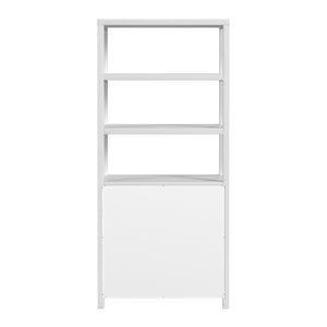 Butler Specialty Company Nora 32" W Wood Etagere Bookcase - Stylish 3-tier Storage With Cabinet White Made From Acacia Wood,Acacia Veneer,Engineered Wood 5850477-butler