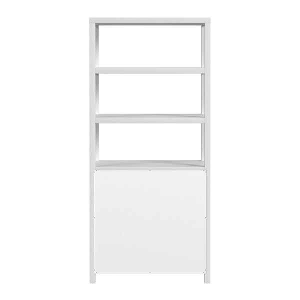 Butler Specialty Company Nora 32" W Wood Etagere Bookcase - Stylish 3-tier Storage With Cabinet White Made From Acacia Wood,Acacia Veneer,Engineered Wood 5850477-butler