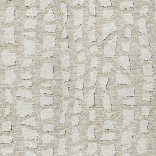 Homeroots 3' Artichoke Green And Ivory Abstract Washable Indoor Outdoor Area Rug For Stylish Spaces 10' X 14' Polyester 585051