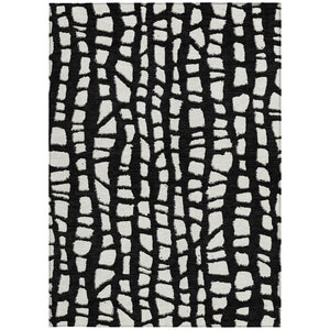 Homeroots 3' Artichoke Green And Ivory Abstract Washable Indoor Outdoor Area Rug For Stylish Spaces 10' X 14' Polyester 585057