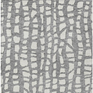 Homeroots 3' Artichoke Green And Ivory Abstract Washable Indoor Outdoor Area Rug For Stylish Spaces 5' X 8' Polyester 585065