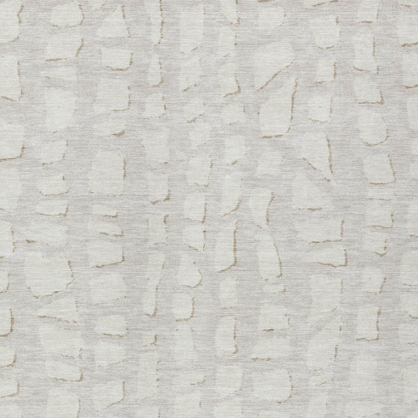 Homeroots 3' Artichoke Green And Ivory Abstract Washable Indoor Outdoor Area Rug For Stylish Spaces 5' X 8' Polyester 585071