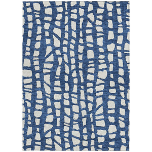 Homeroots 3' Artichoke Green And Ivory Abstract Washable Indoor Outdoor Area Rug For Stylish Spaces 3' X 5' Polyester 585076