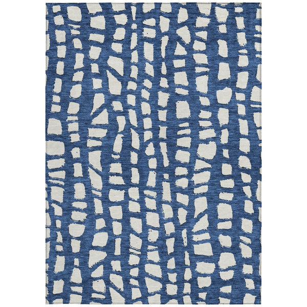 Homeroots 3' Artichoke Green And Ivory Abstract Washable Indoor Outdoor Area Rug For Stylish Spaces 8' X 10' Polyester 585079