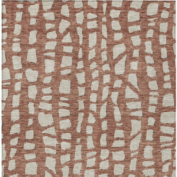 Homeroots 3' Artichoke Green And Ivory Abstract Washable Indoor Outdoor Area Rug For Stylish Spaces 9' X 12' Polyester 585086