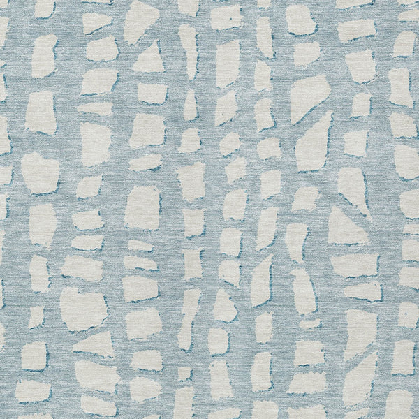 Homeroots 3' Artichoke Green And Ivory Abstract Washable Indoor Outdoor Area Rug For Stylish Spaces 5' X 8' Polyester 585089