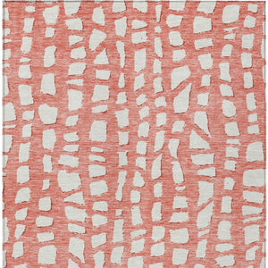 Homeroots 3' Artichoke Green And Ivory Abstract Washable Indoor Outdoor Area Rug For Stylish Spaces 3' X 5' Polyester 585094