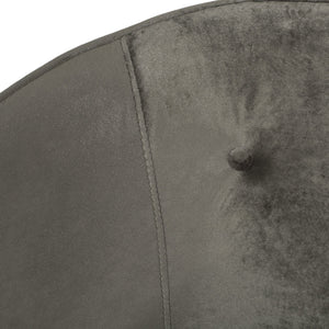 English Elm Christopher Knight Home® - DINING Arm Chair with Velvet Button Tufting, Modern Glam Tub Seat and Gold-Accent Iron Legs Grey 70727.00GRY